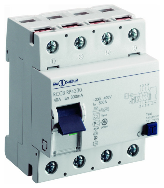 RP4330 FI-Schutzschalter 4p. 40A 300mA