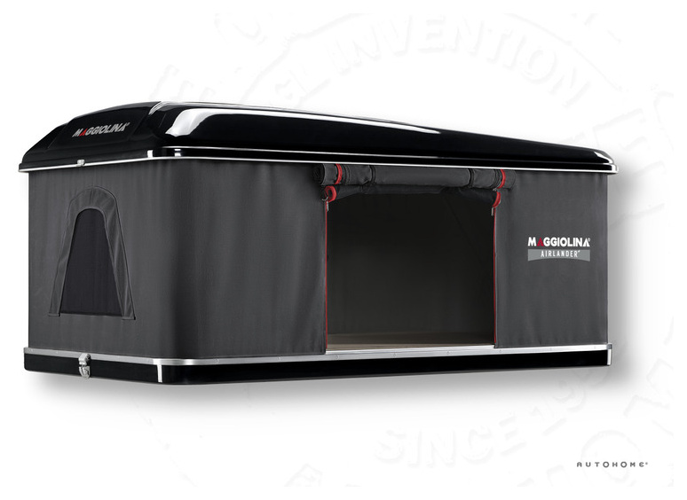AUTOHOME 1.0 Hartschalen-Dachzelt - Stoff Carbon - Schale Schwarz - Medium