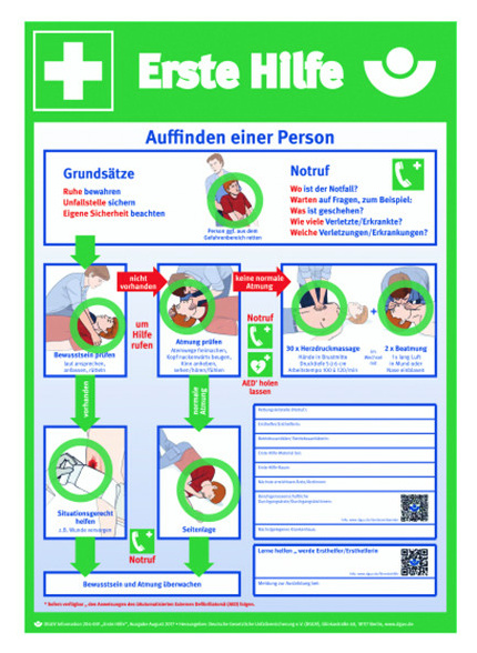 PNAEH Notfallaushang Erste Hilfe