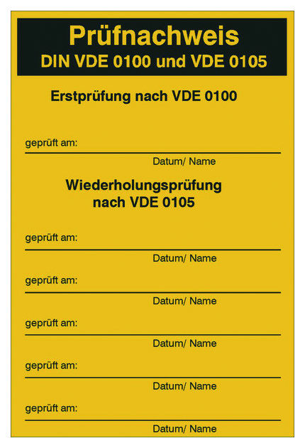 PAPN 10St Prüfnachweis-Aufkleber