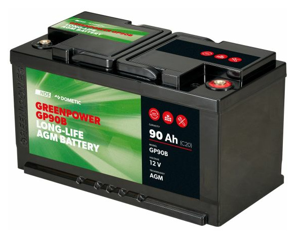 BÜTTNER Dometic Green-Power AGM Batterien, 12 V, 90 Ah