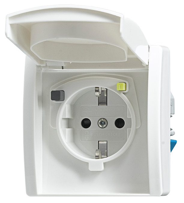 FI-SCHUKOMAT SCHUKO® Steckdose 3120 EUGB-44, alpinweiß