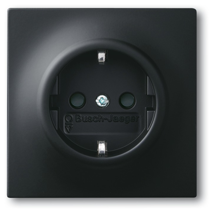 SCHUKO® Steckdosen-Einsatz 20 EUCKS-775, schwarz matt