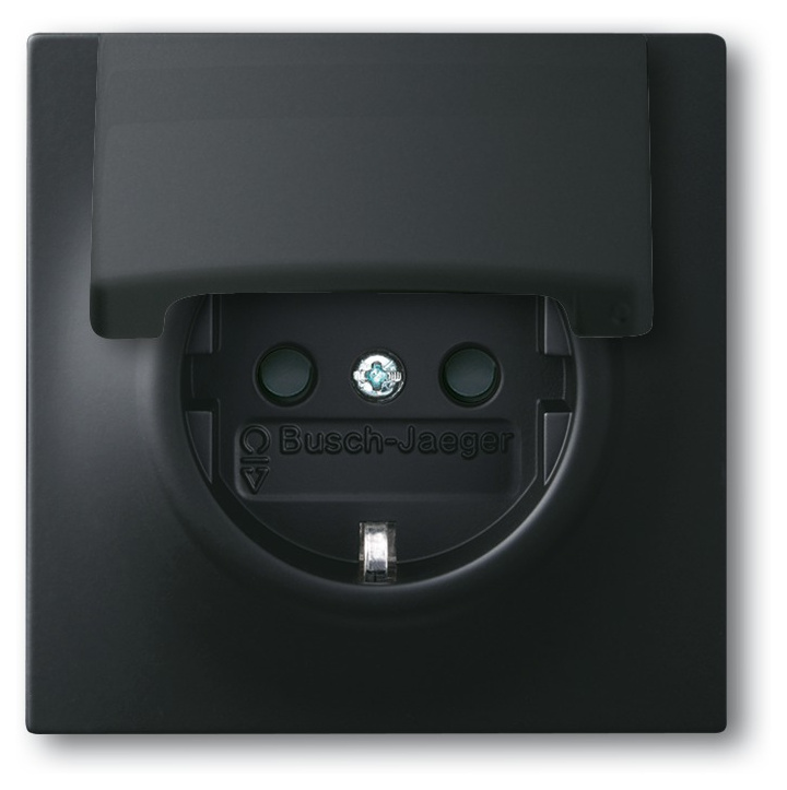 SCHUKO® Steckdosen-Einsatz 20 EUK-775, schwarz matt