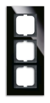 Abdeckrahmen 1723-825, Glas schwarz