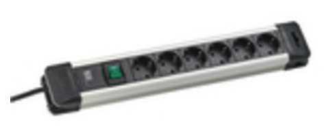 330.101 Steckd.Leiste m.Schalter 6f.