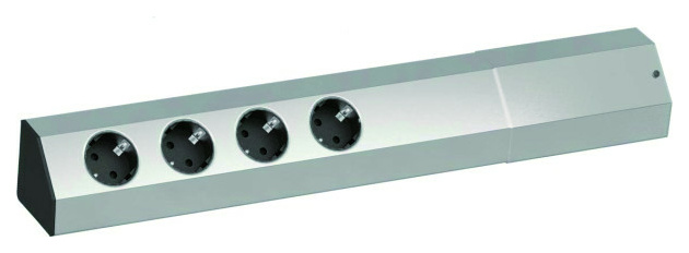 923.006 Universalleiste ALU Wand/Eck 4xS