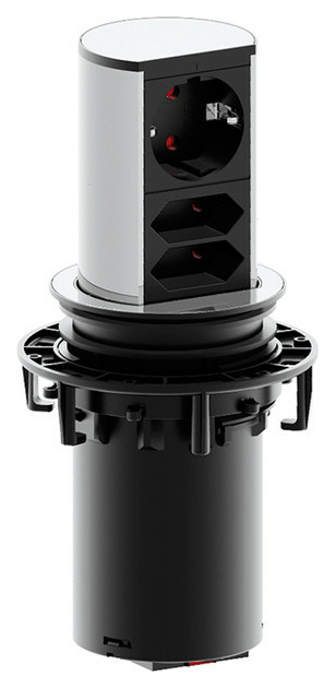 928.003 Elevator 1xSchuko 2xEuroStrom