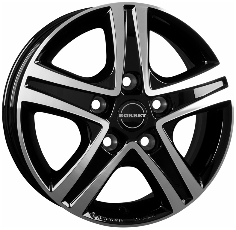 Borbet Alufelge, 6 x 16", 5-Loch, ET 68 mm für Fiat Ducato Light, anthrazit