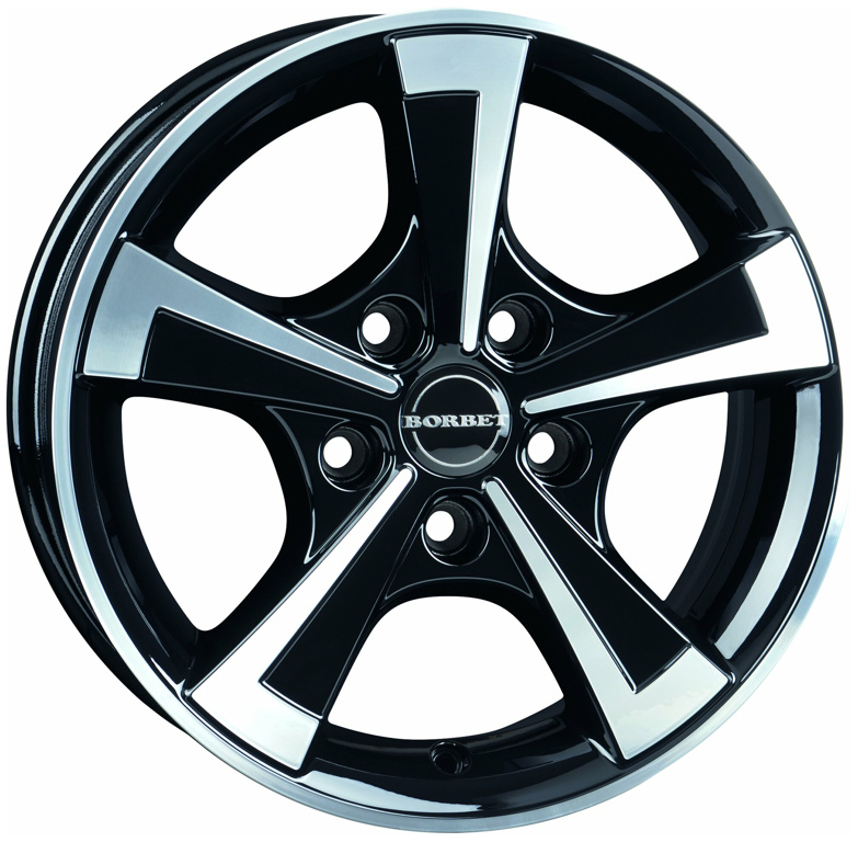 Borbet CWT Alufelge 6,0x15?, 5-Loch, schwarz poliert