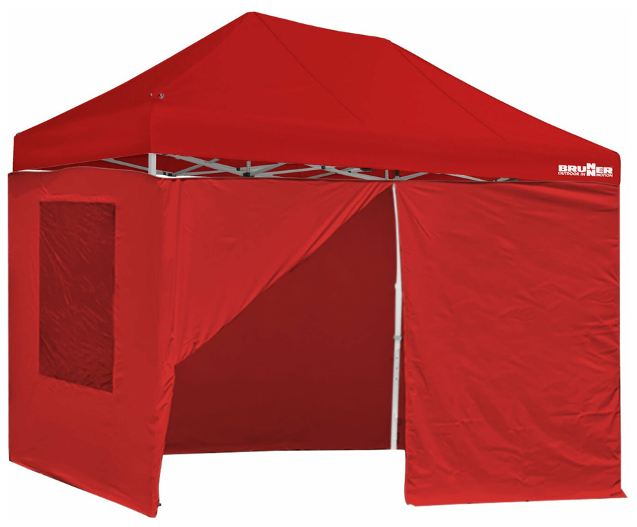 Brunner Seitenwandset für Pavillon Zebò Classic, weiß