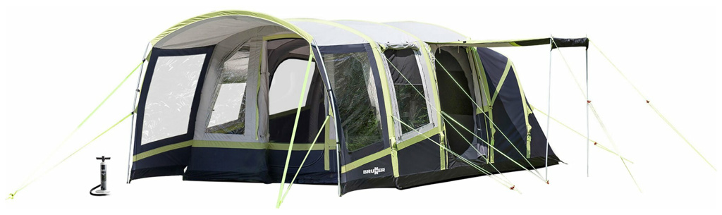 Brunner Pure 4 Zelt, 4-Personen, 610 x 300 cm, grau/grün