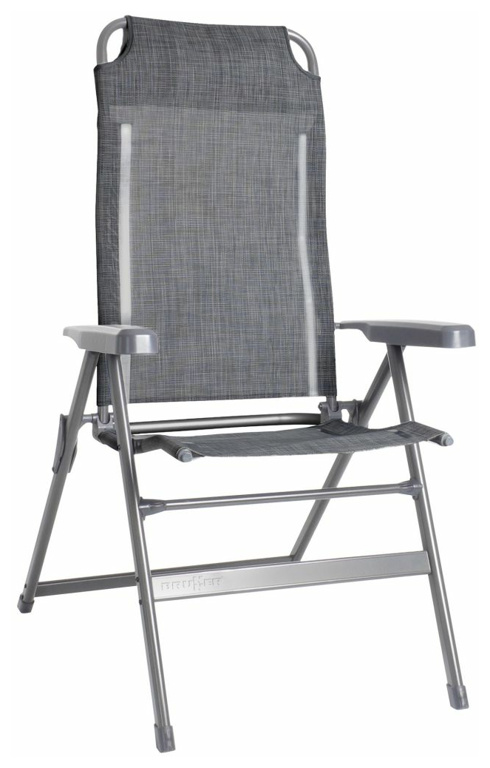 Brunner Campingstuhl Aravel, dunkelgrau, belastbar bis 120 kg