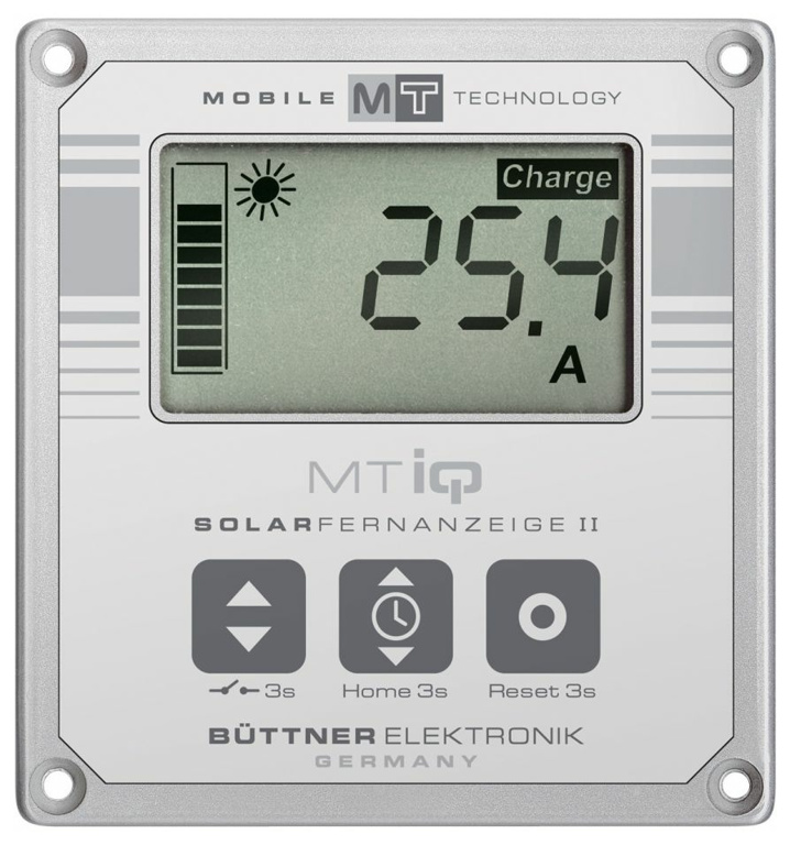 Büttner Elektronik MT Solar Fernanzeige II, silbergrau