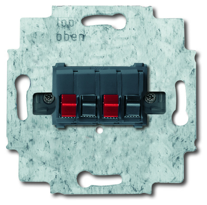 Stereo-Lautsprecher-Anschlussdose 0248/02-101, weiß