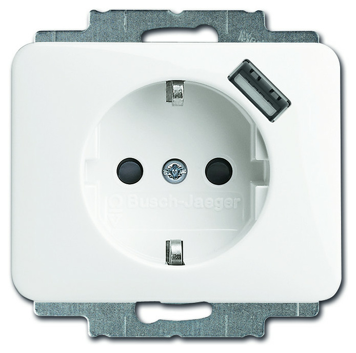 SCHUKO® USB-Steckdose 20 EUCBUSB-266, titan