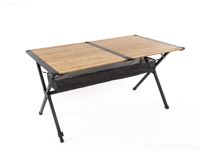 Camp4 Bambus-Rolltisch MENDOZA 140 x 80 cm