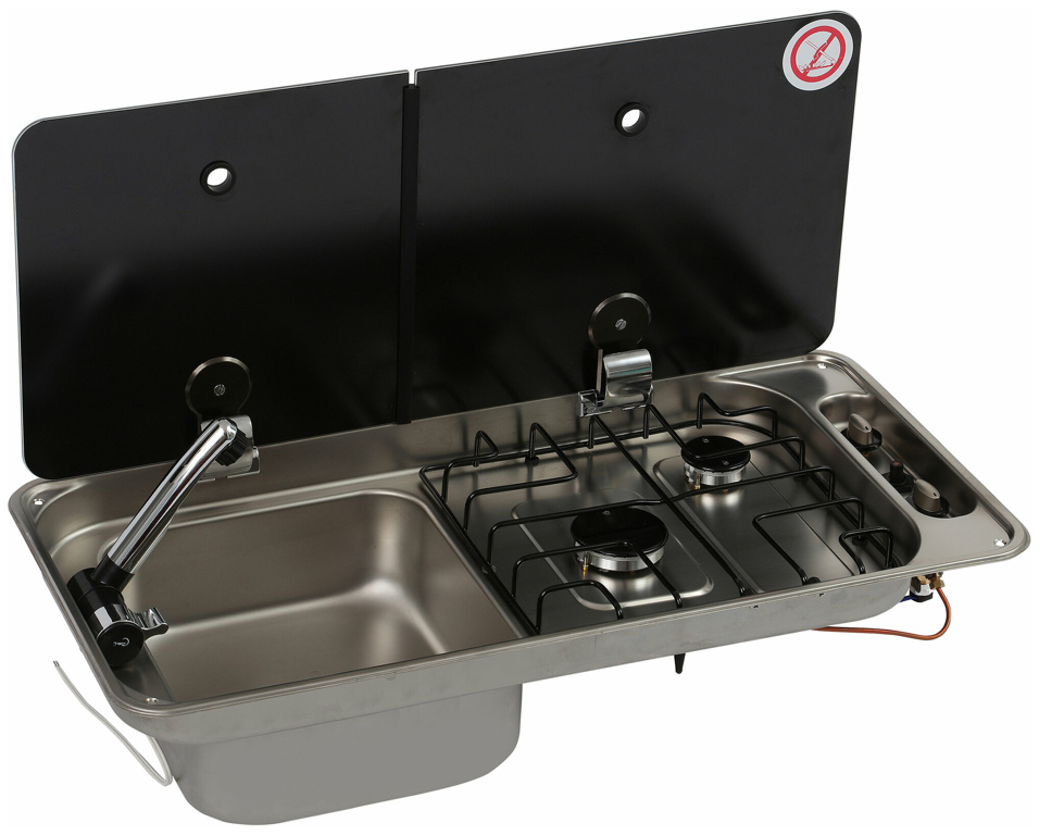 Kocher-Spülenkombination Can FL1402, 71,6 x 34 cm, Becken links