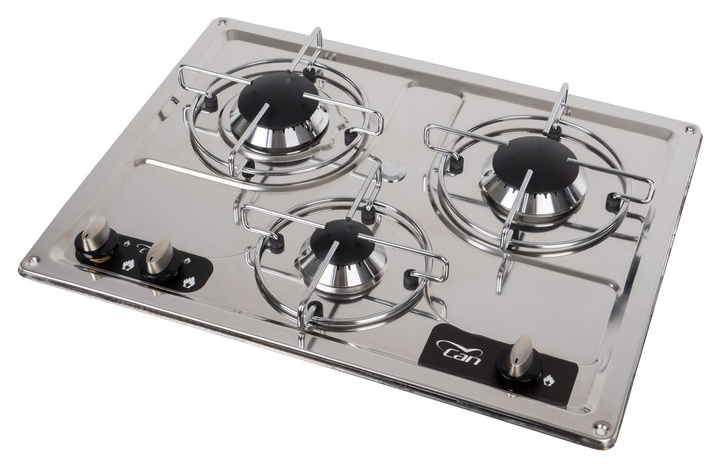 Kocher 3-flammig Edelstahl PC1323
