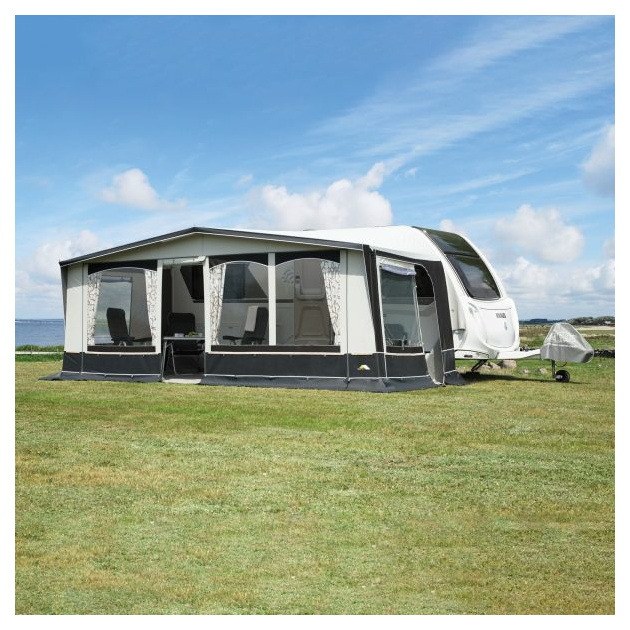 DWT Wohnwagen Vorzelt Jubilee 40, 270 cm Tiefe, 1000 cm Umlauf, Grau, Gr 15
