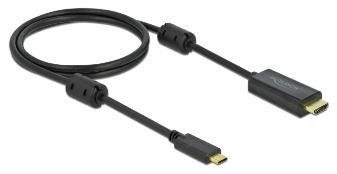DeLOCK Aktives USB Type-C zu HDMI Kabel (DP Alt Mode) 4K 60 Hz 1 m 85969