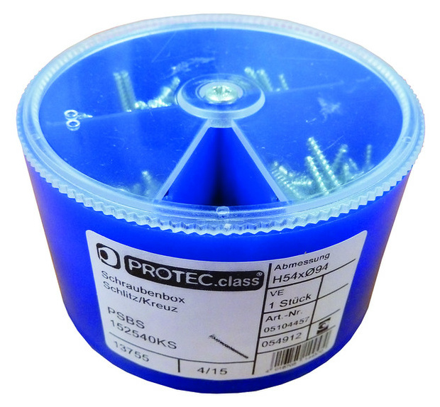 PSBS 152540KS Schraubenbox Schlitz/Kreuz