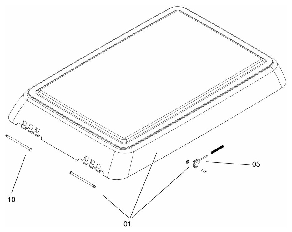 Dometic Glasrahmen komplett für Midi-Heki Style