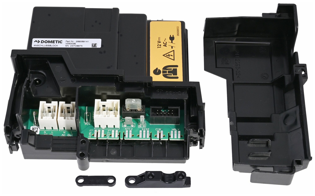 Anschlussblock komplett für Dometic-Kühlschränke RMX 8556, RML 9336, RMD 10.5