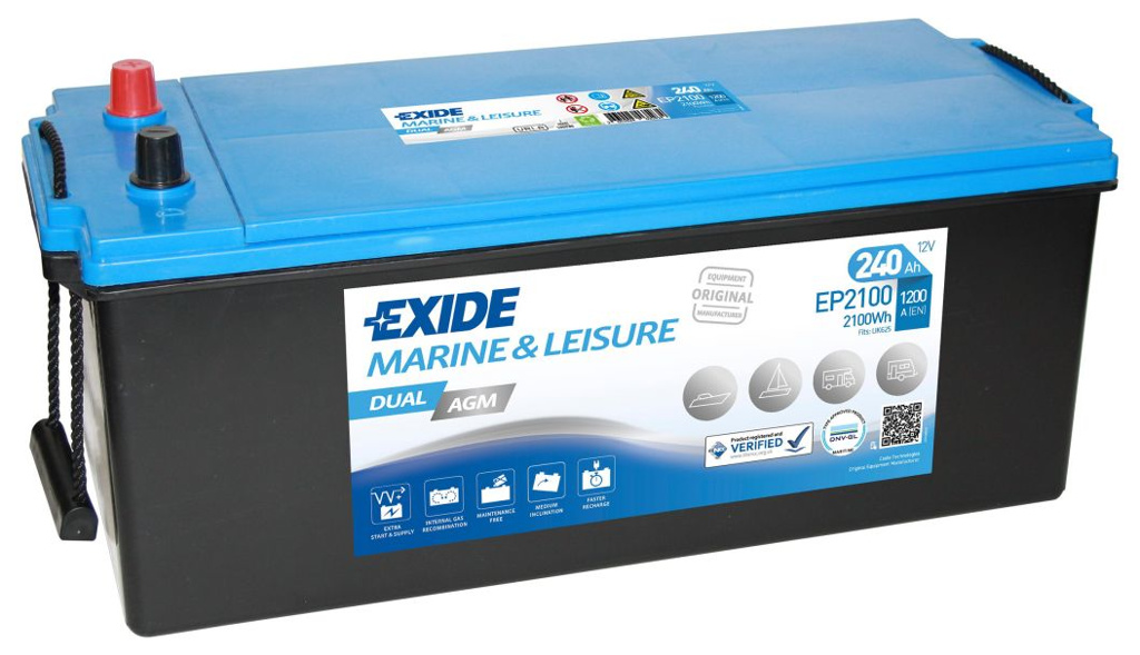 Batterie EXIDE Dual AGM 240 AH, EP 2100