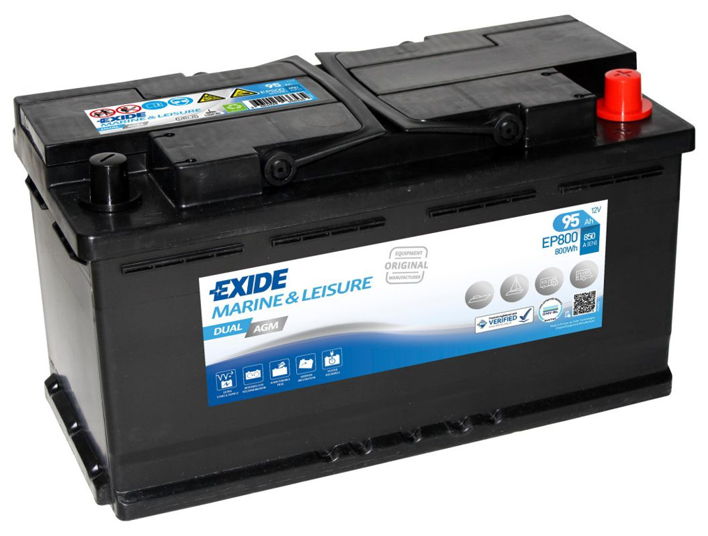 Batterie EXIDE Dual AGM 800, EP 800, 92 Ah