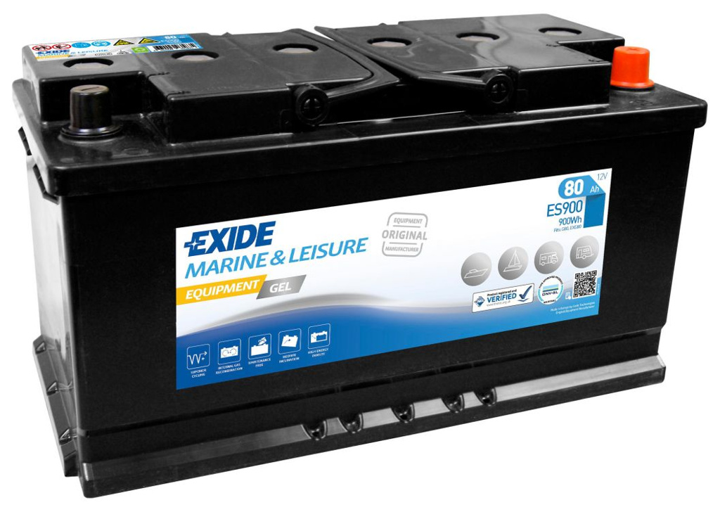 EXIDE Equipment Gel ES 900, 80 Ah