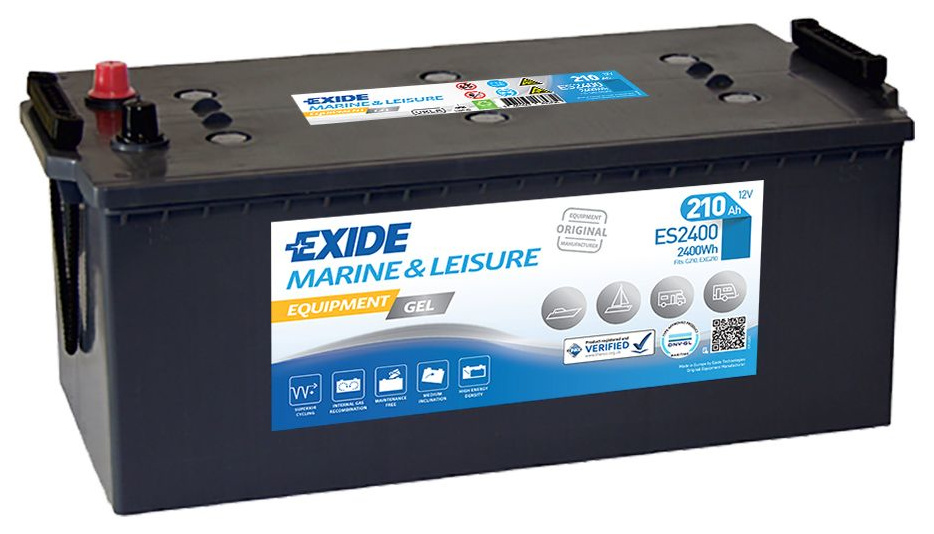 EXIDE Equipment Gel ES 2400, 210 Ah