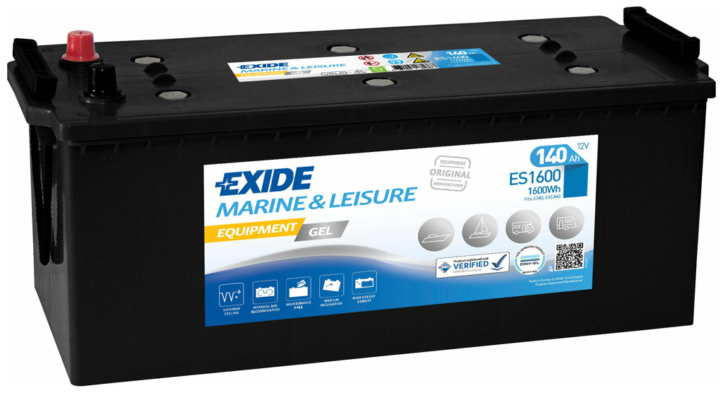 EXIDE Equipment Gel ES 1600, 140 Ah
