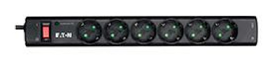Eaton PS6TD Spannungsschutz Schwarz, Weiß 6 AC-Ausgänge 220 - 250 V 1 m