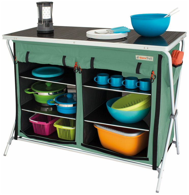 EuroTrail Campingschrank Brocas, hellgrün, Campingschrank M