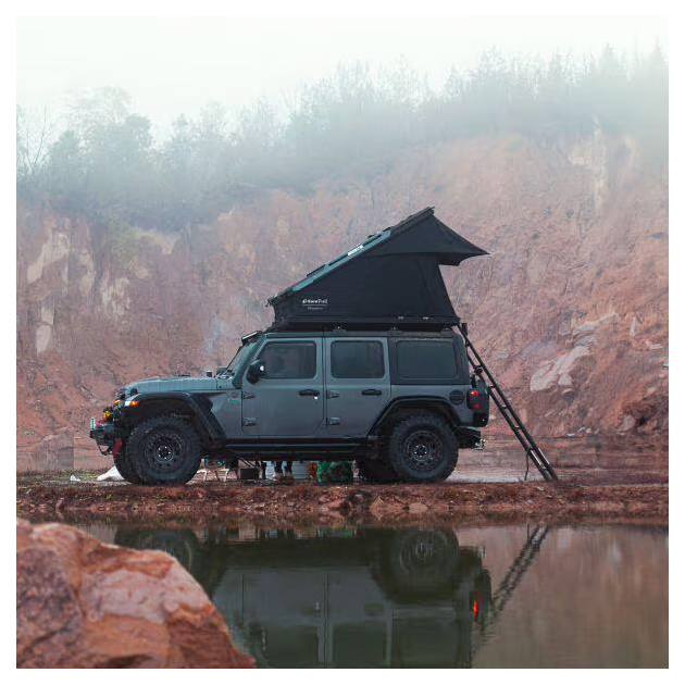 Eurotrail Mandara Dachzelt, 2-Personen, 211 x 145 cm, dunkelgrau/schwarz