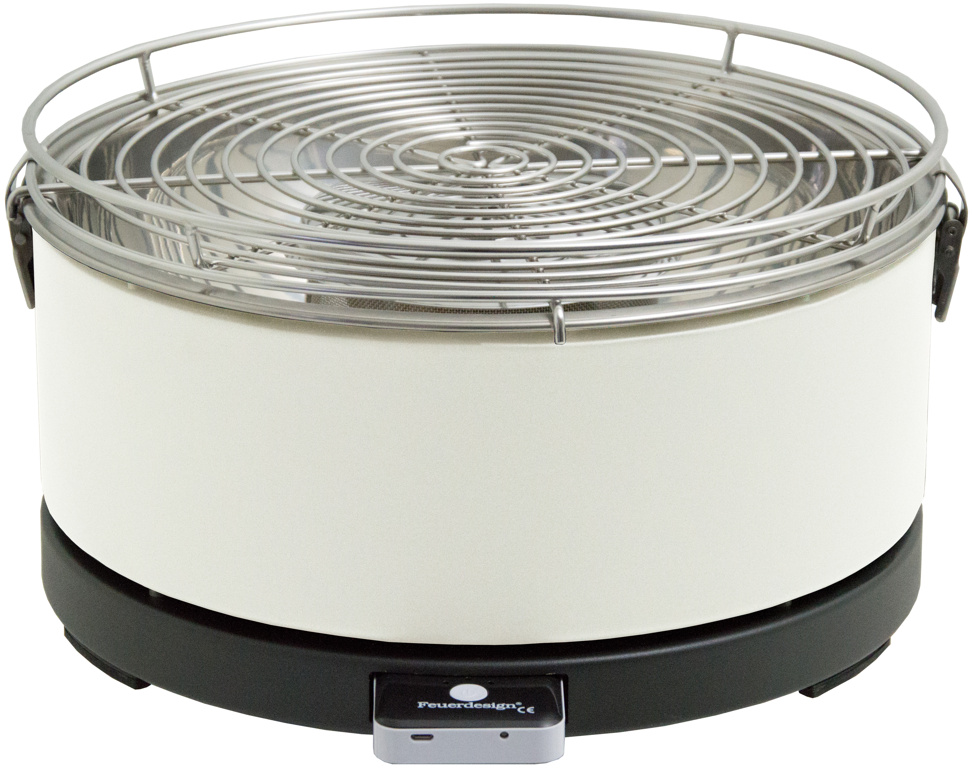 Feuerdesign Mayon Tischgrill, weiß 14012 cremeweiß