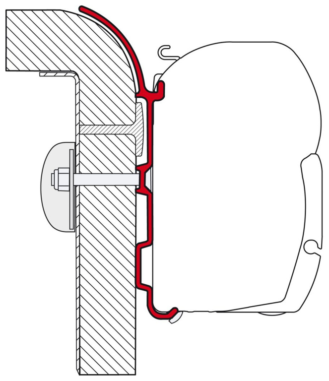 Fiamma Adapter Bürstner für F45 ab 450 cm