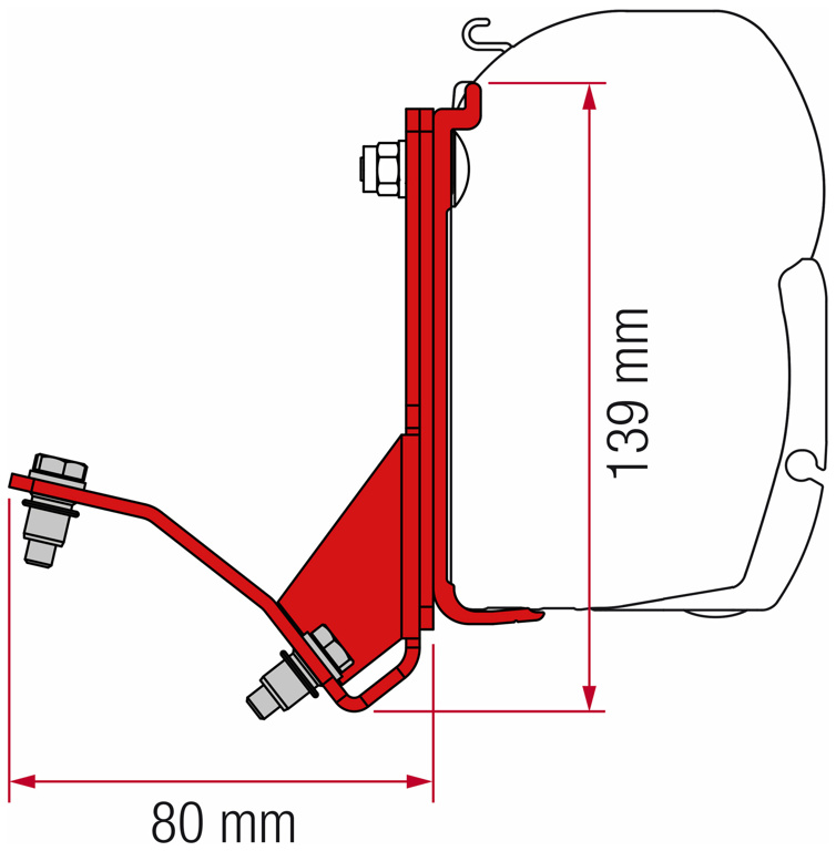 Fiamma Kit Fiat Ducato Hymercar, Pössl H2 (Aufstelldach), Pössl, Hymer Car