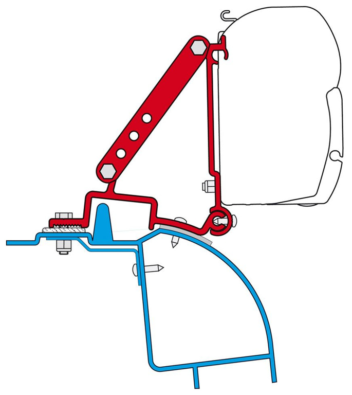 Fiamma F45 Adapter für Master/Movano/Interstar H2