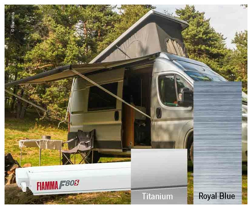 F80 S titanium 320 cm, Royal Blue