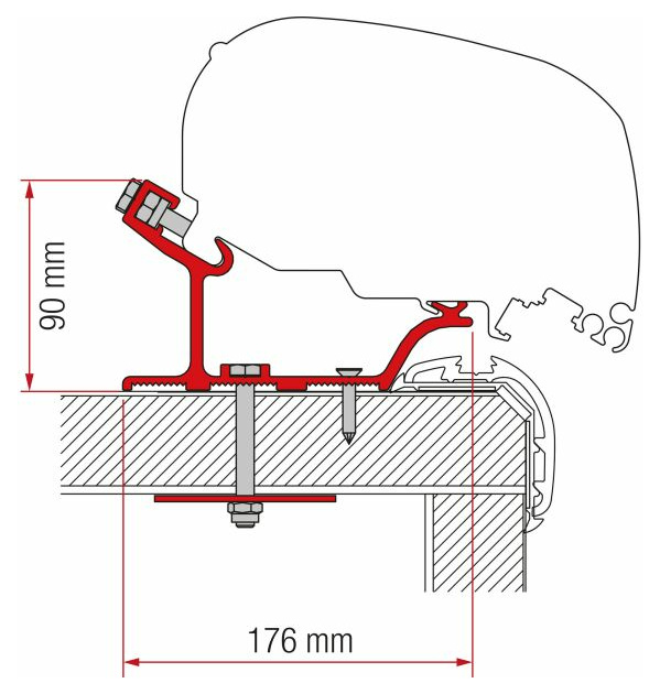 Adapter F80/F65 Carthago Malibu 450 cm