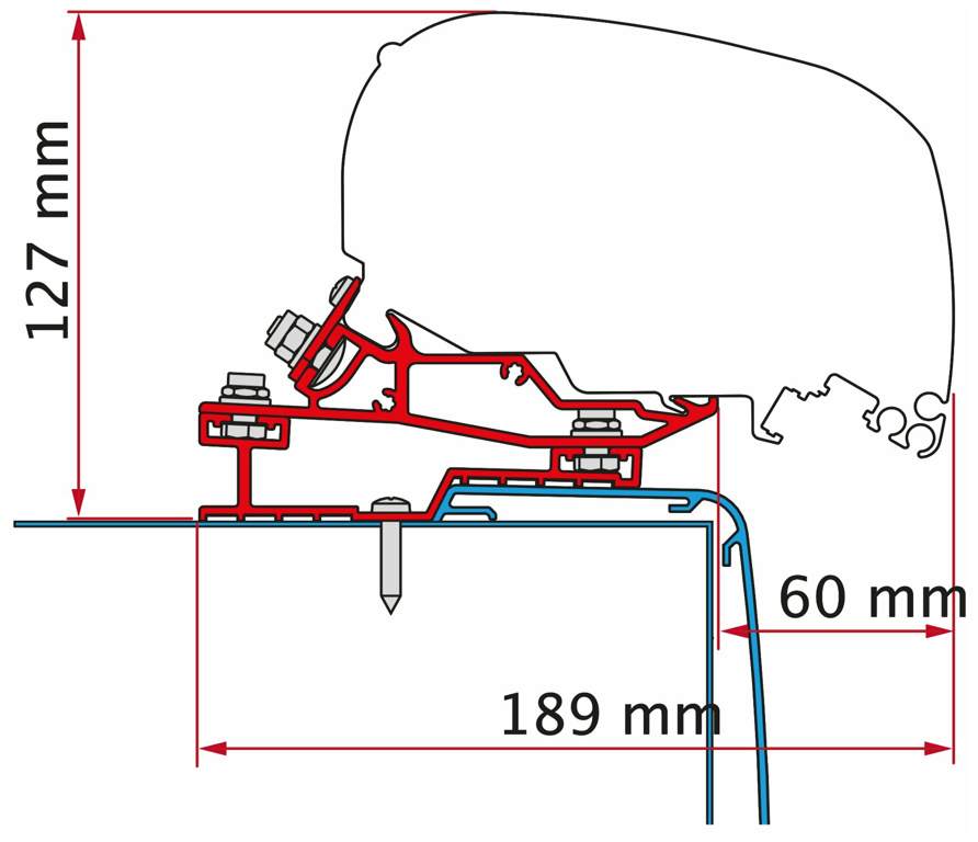 Fiamma Markisen-Adapter für F80/F65S/F65L, 340 cm, Rapido C Line