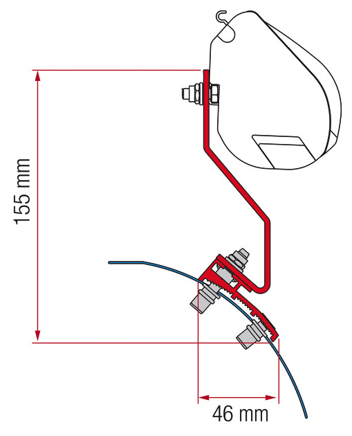 Adapter Kit Caddy Maxi Lift Roof