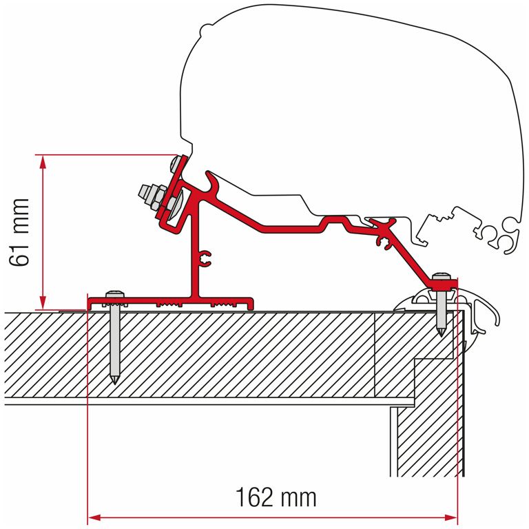 Adapter-Kit F80/F65 Caravan Roof