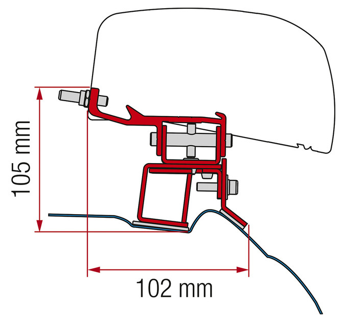 Adapter F40 Kit Mercedes V Class