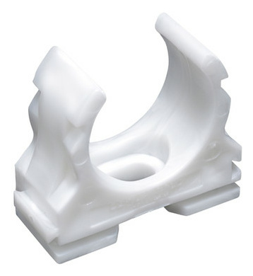 clipfix-UV 16 weiß Kunststoff-Klemmschel
