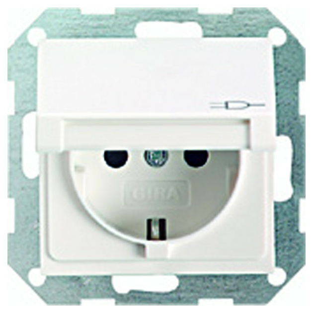 045426 Schukosteckdose m.Klapp.