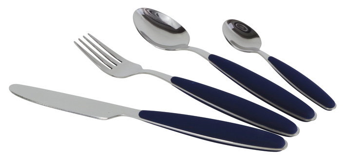 Besteckset Edelstahl, navy -16teilig