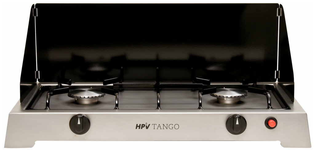 HPV Edelstahl Gaskocher Tango, 2 mit Zündsicherung